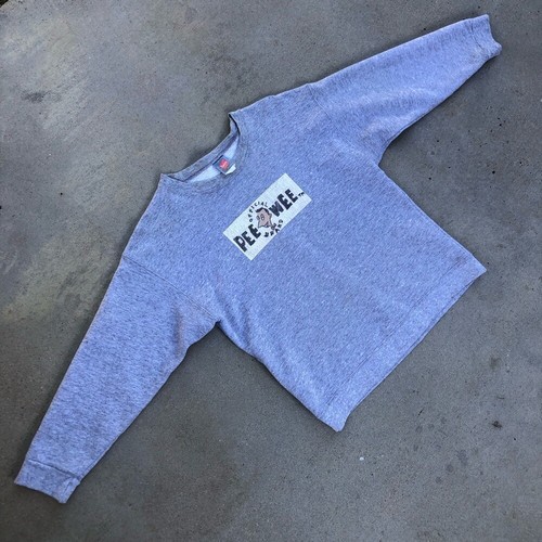 Vtg Pee Wee Herman Official Brand Box Logo Graphic Sweatshirt - Hanes tag - Picture 10 of 13