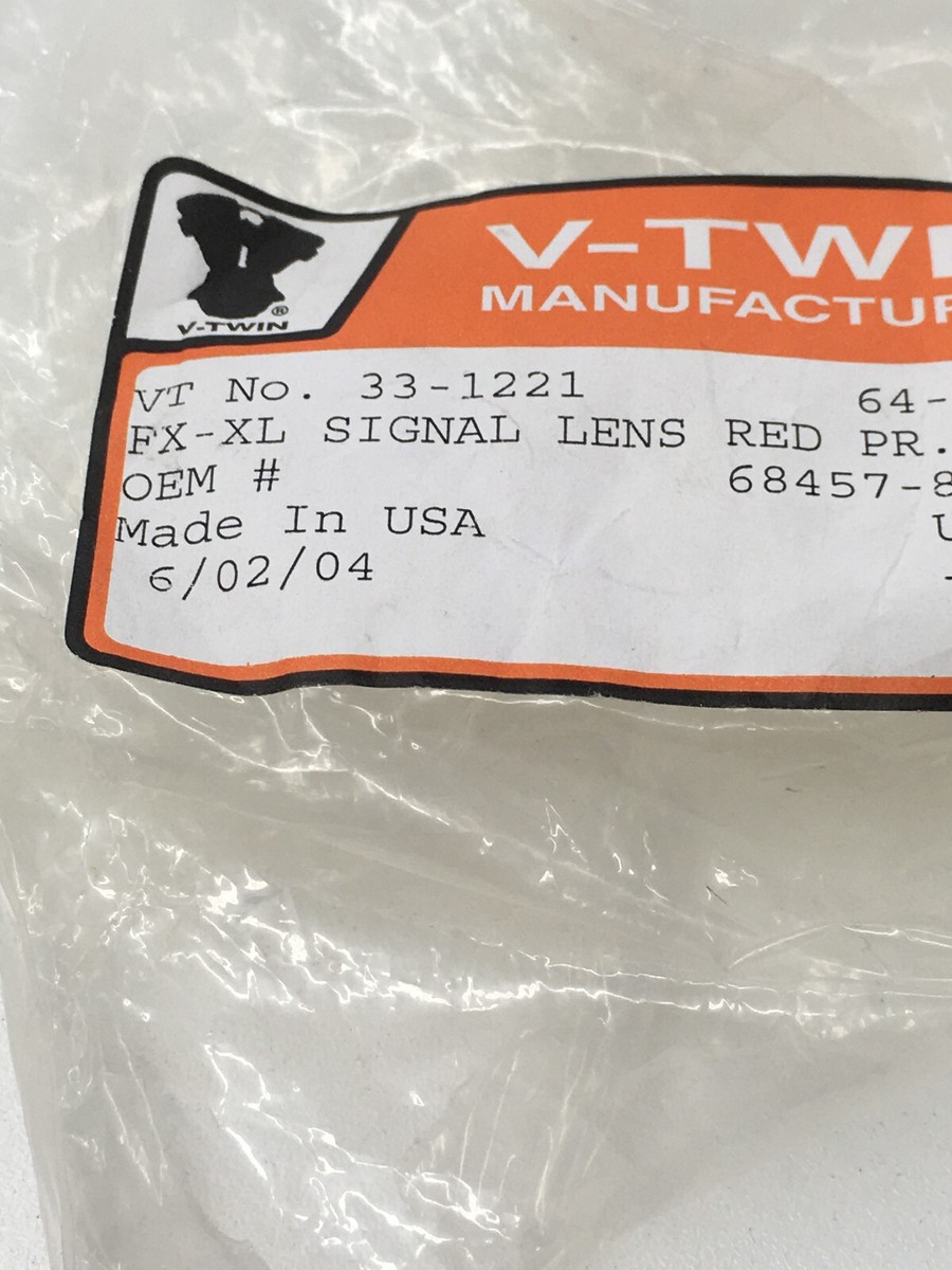 NOS OEM Genuine Harley Davidson Turn Signal Lens P/N 33-1221 NEW