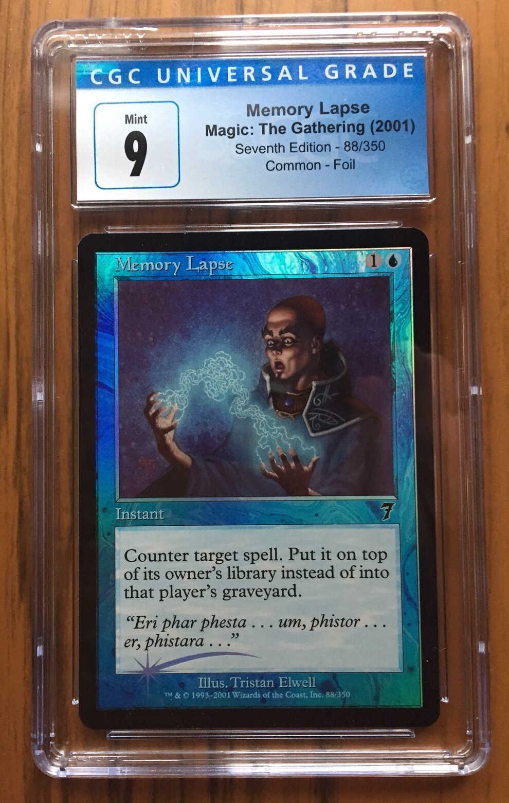 Memory Lapse  7th edition MtG CGC 9.0 2001 FOIL 88/350