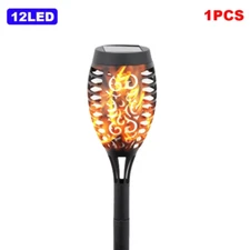 Solar Flame Torch Lights – 12/33/96 LED Outdoor Waterproof IP65 Garden Lamps
