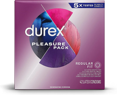 MEJOR Condones - Condones de látex natural, varios colores, 42 unidades