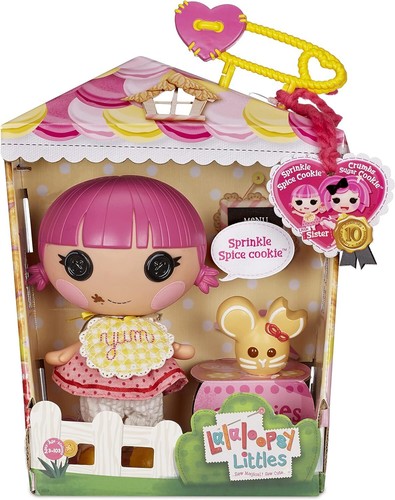 Lalaloopsy Littles Sprinkle Spice Cookie - Bambola 18 cm con Topolino