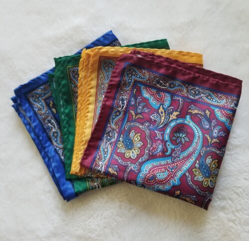 Paisley Pocket Square Set of 4 (50% Off) - Picture 1 of 1