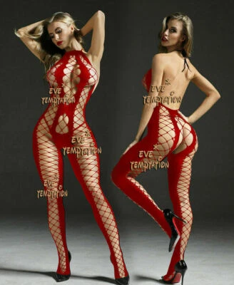 Women Lingerie Body Stocking Crotchless Sexy Underwear Fishnet Bodysuit Babydoll