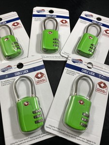 American Tourister Cable 3-Dial Cerradura de combinación-Verde Lima de  voltios la Administración de Seguridad de Transporte aceptado | eBay