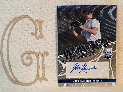 Josh Kasevich, Blue Jays, 2023 Elite Extra Impact Impressions Auto II-JKH 