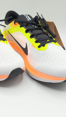 NIKE Air WINFLO 10 Running Shoes White Black Volt Orange Size 8