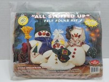 What's New Ltd All Stuffed Up Snowman Family Felt Folks Kit 61102 New