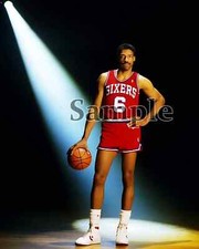 Philadelphia 76ers Dr J Julius Erving Color Portrait 8 X 10 Photo Picture