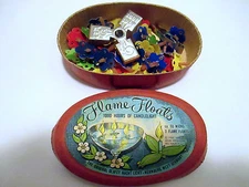 VTG Glafey Nacht Lichte Flame Floats Tiny Floating Candles - West Germany, 1958