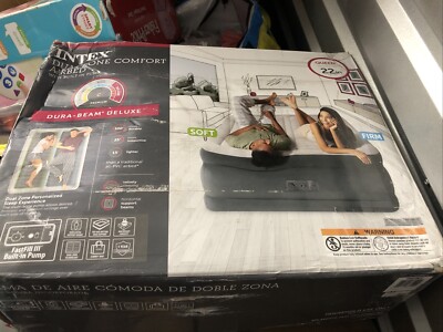 Intex Zone 66190T Control 22'' Air Mattress with Electric Pump - Queen