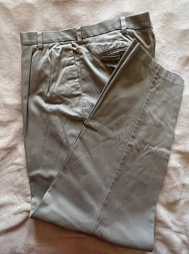 Classic Fit D3 Dark Khaki Pants-Pleated 