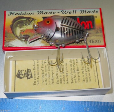 Appât De Pêche Vintage Heddon Punkinseed 740 – Bois 3-1/2″ – Années 1940 – USA