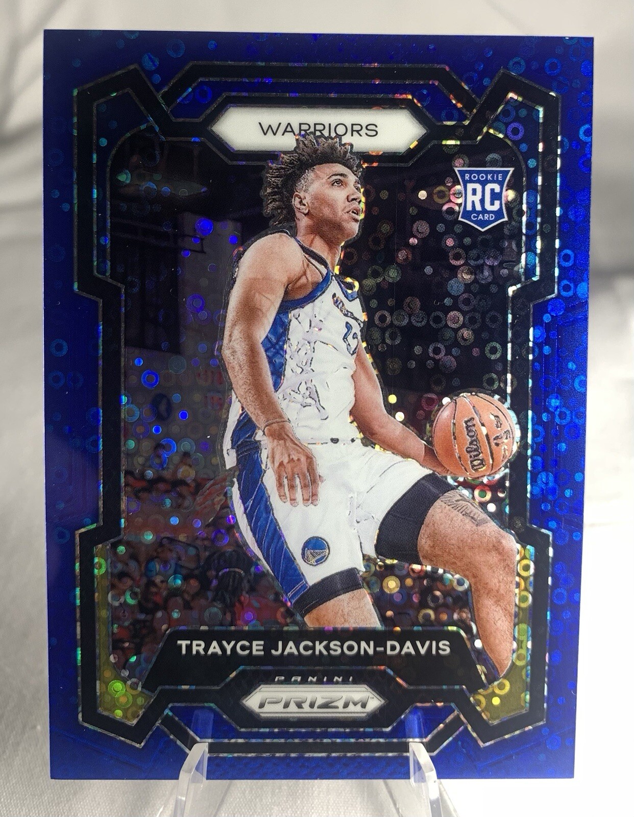2023-24 Panini Prizm Blue Fast Break Prizm /150 Trayce Jackson-Davis #148 RC