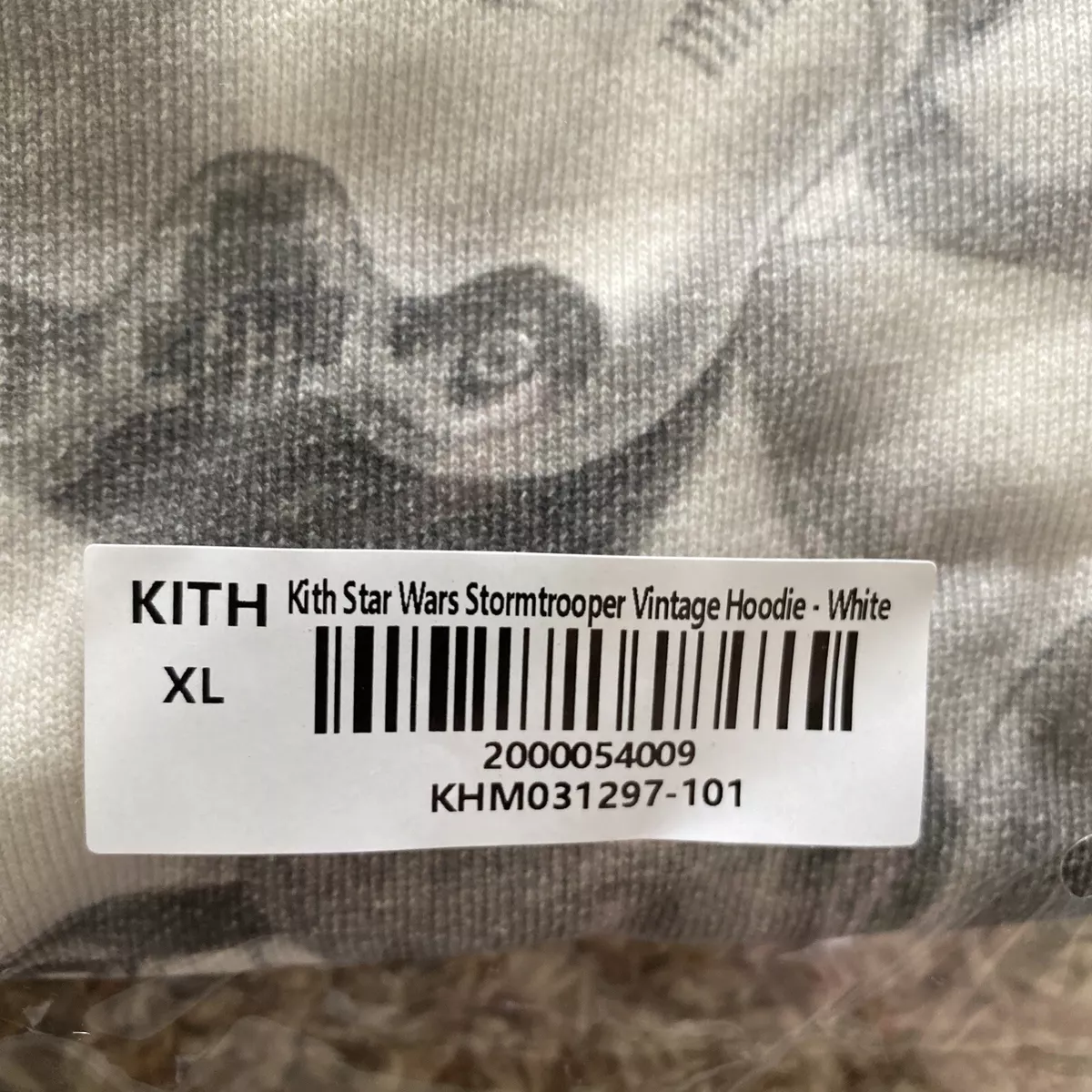 Kith For Star Wars™ Stormtrooper Vintage Hoodie KHM031297-101 Size XL