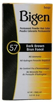 Bigen Powder Hair Color #57 Dark Brown (5 Pack)