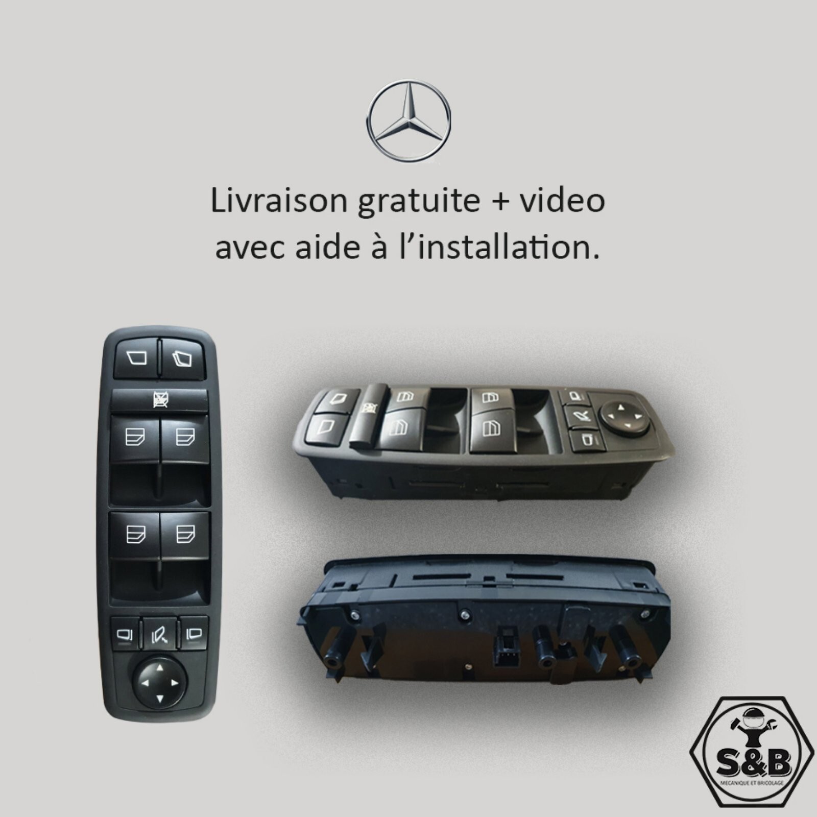 Commande lève-vitre pour Mercedes W164 W251 répare vos vitres bloquées