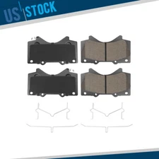 For 2008- 2021Toyota Tundra Sequoia Cruiser Front Ceramic Brake Pads w/Hardware