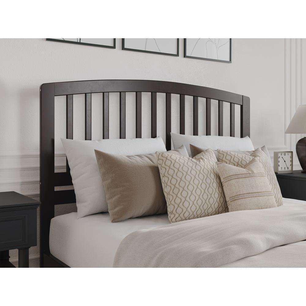 AFI Headboard Queen Richmond Solid Wood Modern Attachable USB Charger Espresso-image