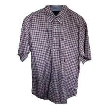Tommy Hilfiger Button Up Short Sleeve Casual Shirt w Pocket Size Large w Collar