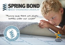 Springbond 11mm Sound Reducing Carpet Underlay voc-free eco-friendly 10m2 rolls