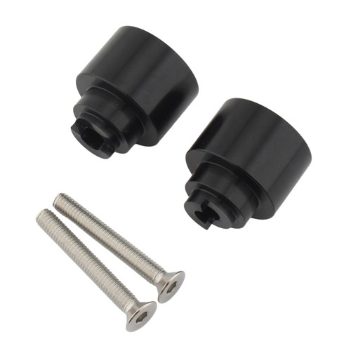 BLACK BAR ENDS TO FIT HONDA CBR600 900 1000 VTR BAR END WEIGHTS PAIR MOTORCYCLE - Picture 7 of 12