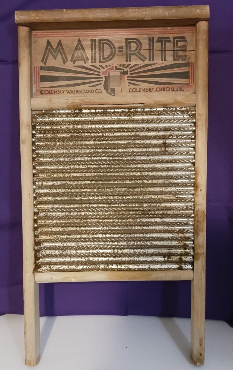 Vintage Maid Rite~Wash Board~No.2072~Columbus Washboard Co.~23.75