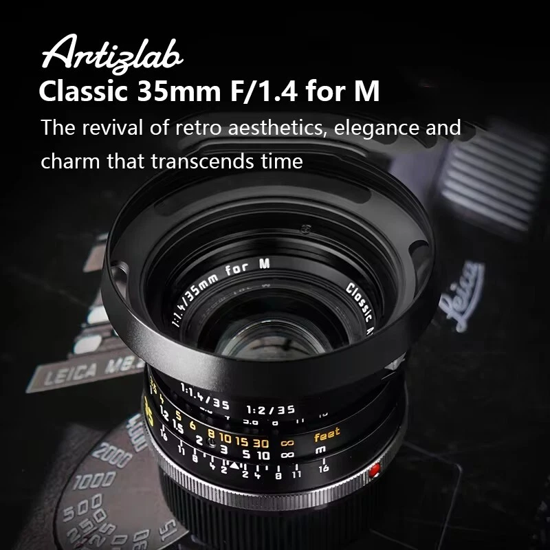 Artizlab Classic 35mm F1.4 Full Frame Manual Focus Lens for Leica M-mount Camera - Image 3 of 4