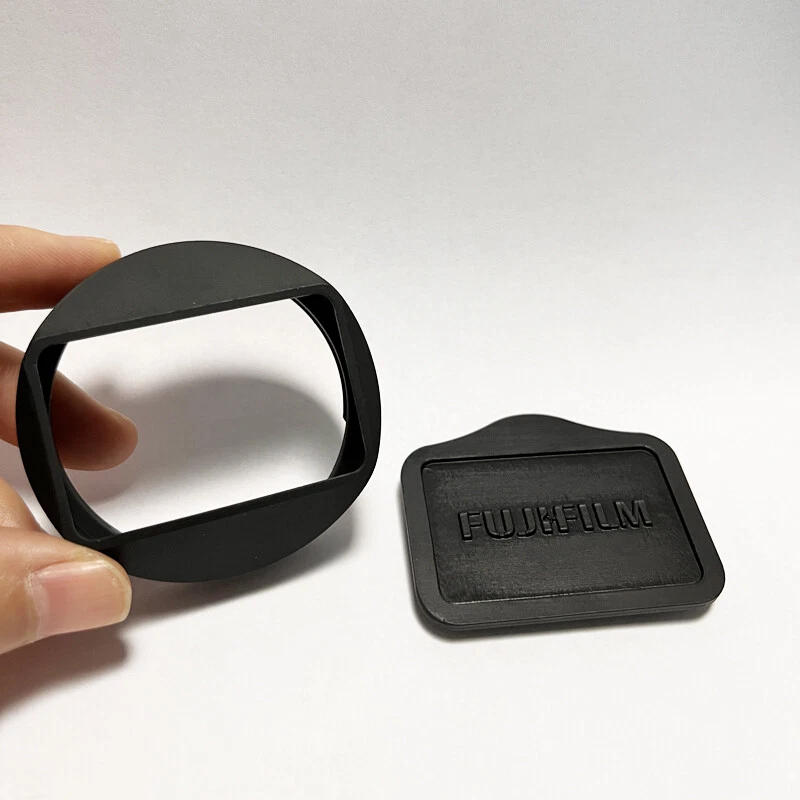 Rectangle Lens Hoods Adapter Ring Cap For FUJI Fujifilm XF35mm XC35mm XF23mm F2 - Image 2 of 4