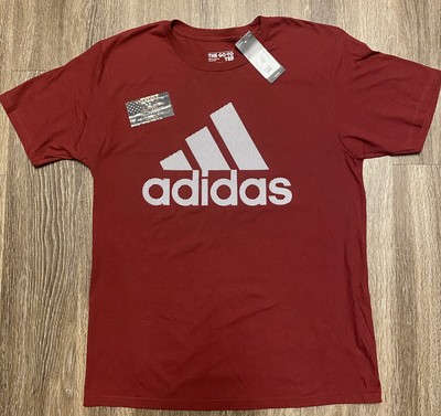 maroon adidas shirt