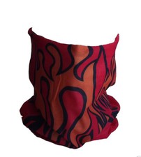 RED FLAME Seamless Tube Neck Warmer Gaiter Skull Face Mask Motorcycle Biker