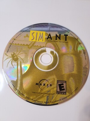 Sim Ant Maxis Game Disc Only Colony Simulation Vintage Tested Authentic disc