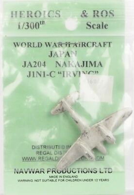 Heroics & Ros JA-204 Nakajima J1N1-C 'Irving' 1/300 Scale Cast Metal Model Kit