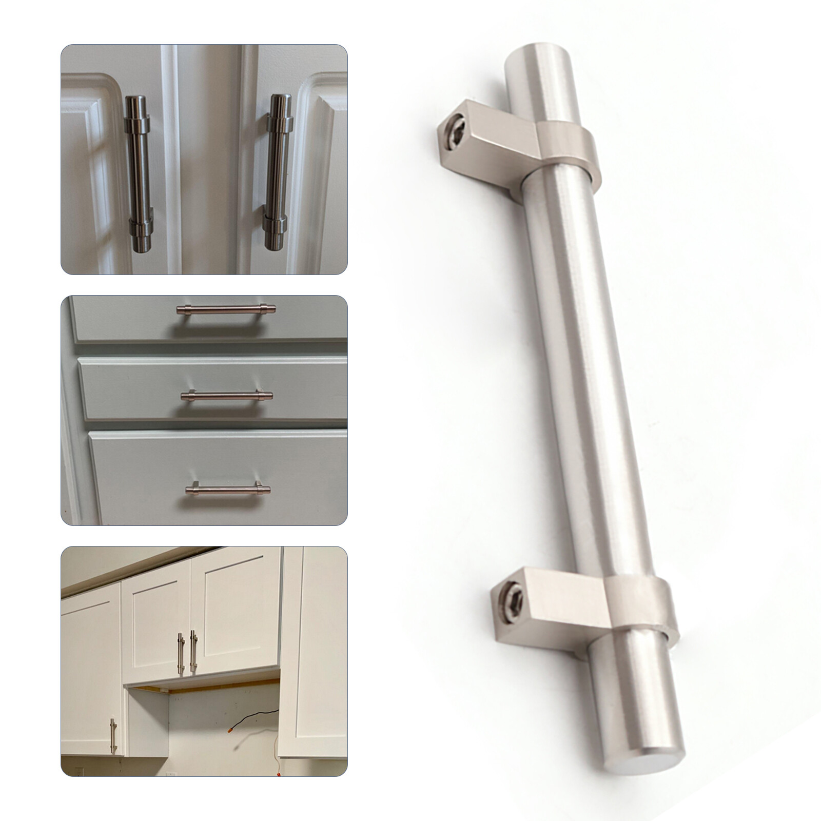 brushed nickel cabinet pulls 4 inch