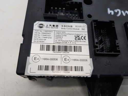 2023 MG4 SE MK1 EV BODY CONTROL MODULE ECU OEM 11562339 - Picture 7 of 7