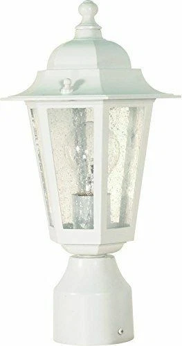 Nuvo 60-994 - Outdoor Post Lantern in White Finish with Clear Seeded Glass - Picture 1 of 1