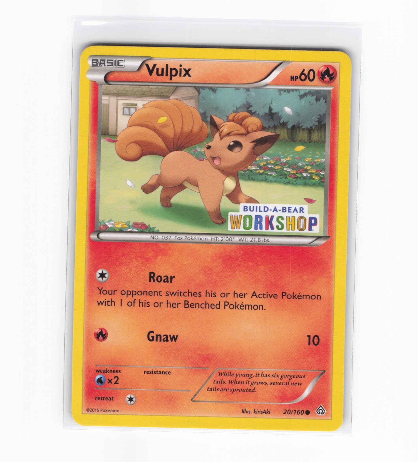 Vulpix - 20/160 (Build-A-Bear Workshop Exclusive)  NM