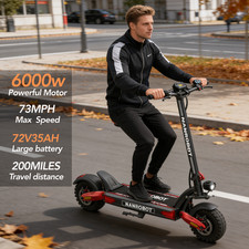 3000W Dual Motor Electric Scooter 72V Long Range Folding Off Road Commuter