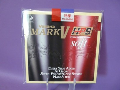 Yasaka Mark V HPS SOFT Red in MAX Table Tennis Decking Table Tennis Decking NEW Original Packaging