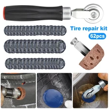 Tire Repair Patches Flat Kit Punctures for Car Truck Motorcycle Plug Patch