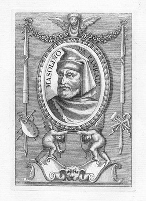 1740 - Masolino da Panicale Italia painter Portrait Kupferstich acquaforte