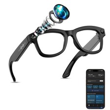AI Smart Glasses 8MP POV Camera Bluetooth Translation Glasses Noise Canceling