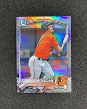 2025 Topps Bowman Draft Chrome Steel Metal #BDC-113 Nate George 17/100 QI95