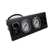 Panel Paddle Valve Switch with Two Air Suspension Pressure Gauge, Air Fittings,