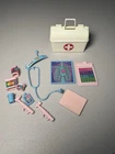 Barbie Vintage 1980s Doctor Bag Medical Kit  Band Aid Accessory Mattel