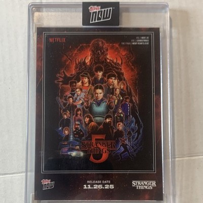 Topps Stranger Things Season 5 Limited Edition Trading Card STRA 2025 SEALED