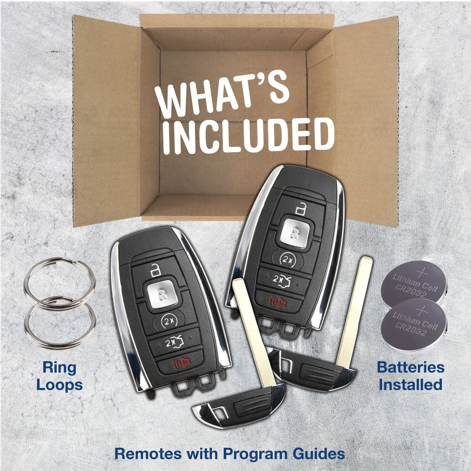 2 Key Fob Remote for 2017-2023 Lincoln MKC MKX MKZ Navigator (M3N-A2C940780) - Image 2 of 4