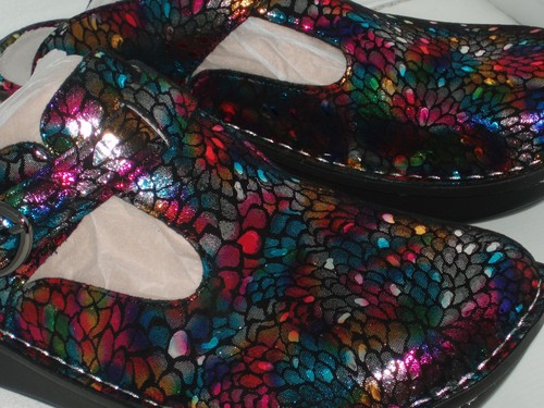 ALEGRIA Classic Alegria Clog in Minnow ALG-459XW MINNOW RAINBOW Size 39 NIB - Picture 2 of 10