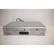 Broksonic VHS DVD Combo Player Silver 4 Head Hi Fi Stereo VCR Recorder Player