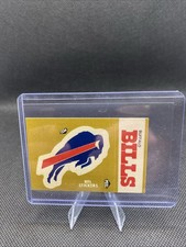 1983 Fleer In Action Helmet Sticker Buffalo Bills Logo Schedule
